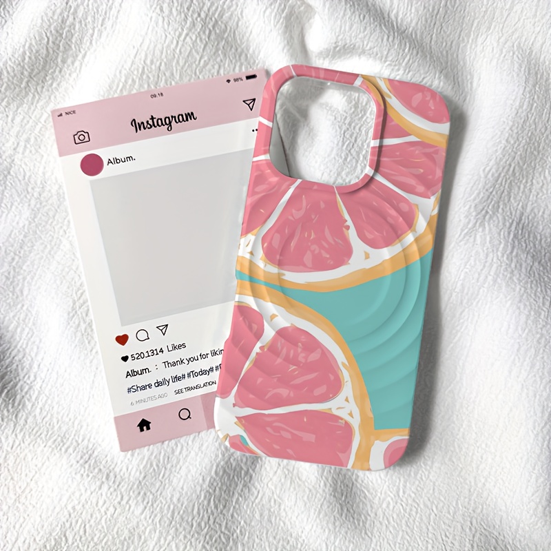 TEMU Phone Case - Print Phone Case Magnetic Full Coverage Anti-fall Protective Case For Iphone16/xr/17/12/13/14/15 Plus Pro Max/plus And Other Models