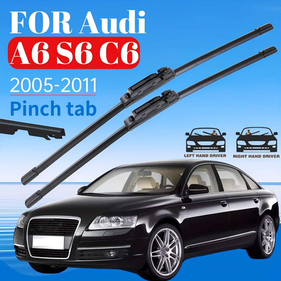 Primeren za Audi A6L QUATTRO C6 / S6 / 2005-2011 sprednjih brisalcev, 22-palčni + 22-palčni - Vrhunski celosezonski brisalci vetrobranskega