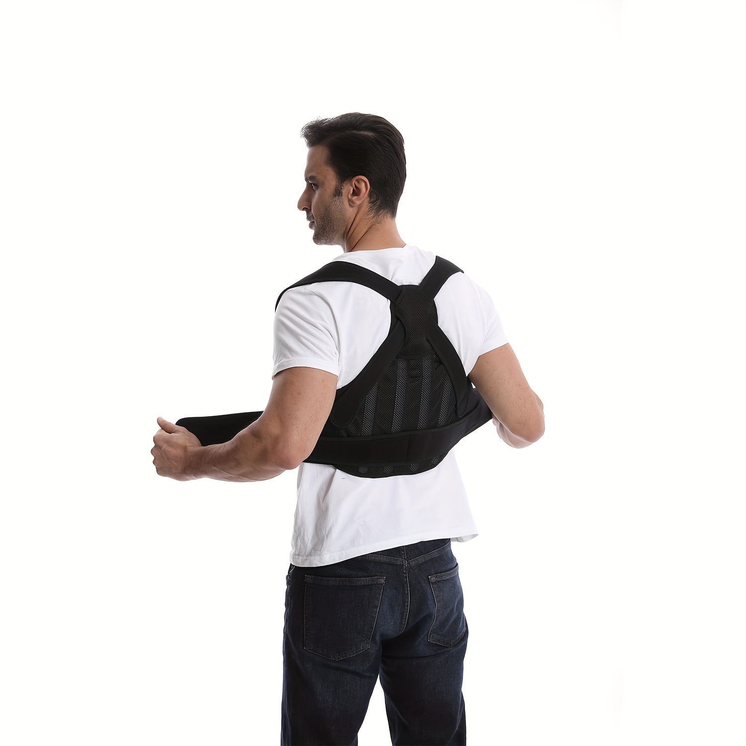 Body posture corrector belt, posture support brace, shoulder support relief  and back pain relief belt - for men and women