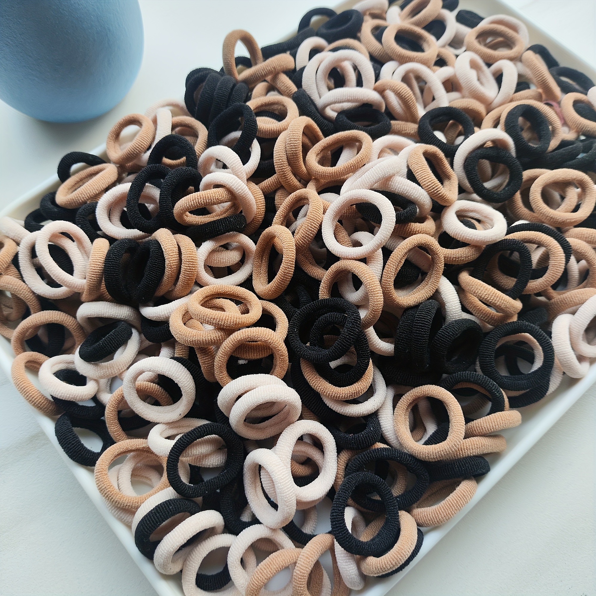 76pcs Multi-Color Elastic Hair Ties, Strong Hold