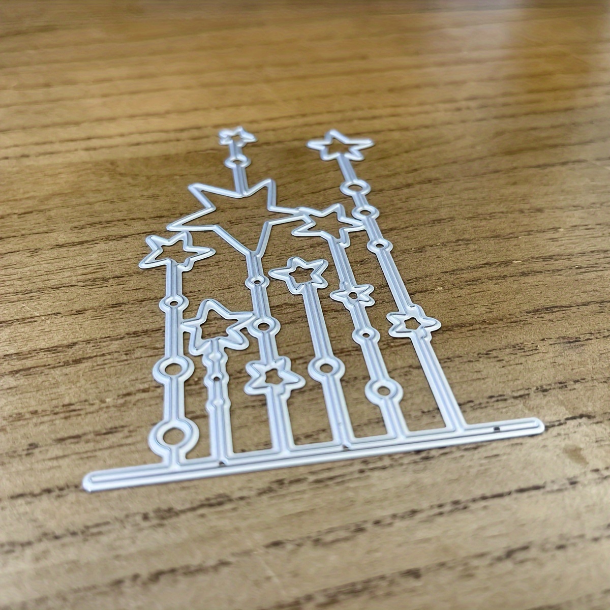Image of Original Lovely Stars Border Metal Cutting Dies Diy Scrapbooking Album Greeting Cards Home Decoration Holiday Handle Hand Made