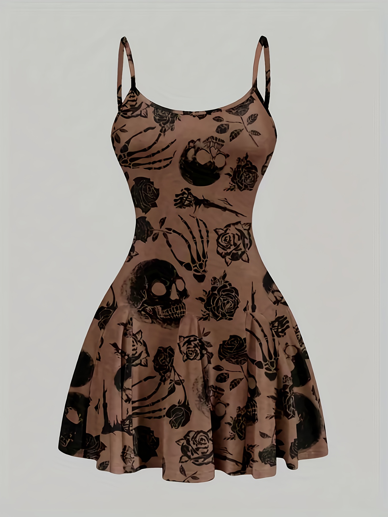 black bodycon dress petite Route 666 Skull Lace Handkerchief Maxi Dress main image 1