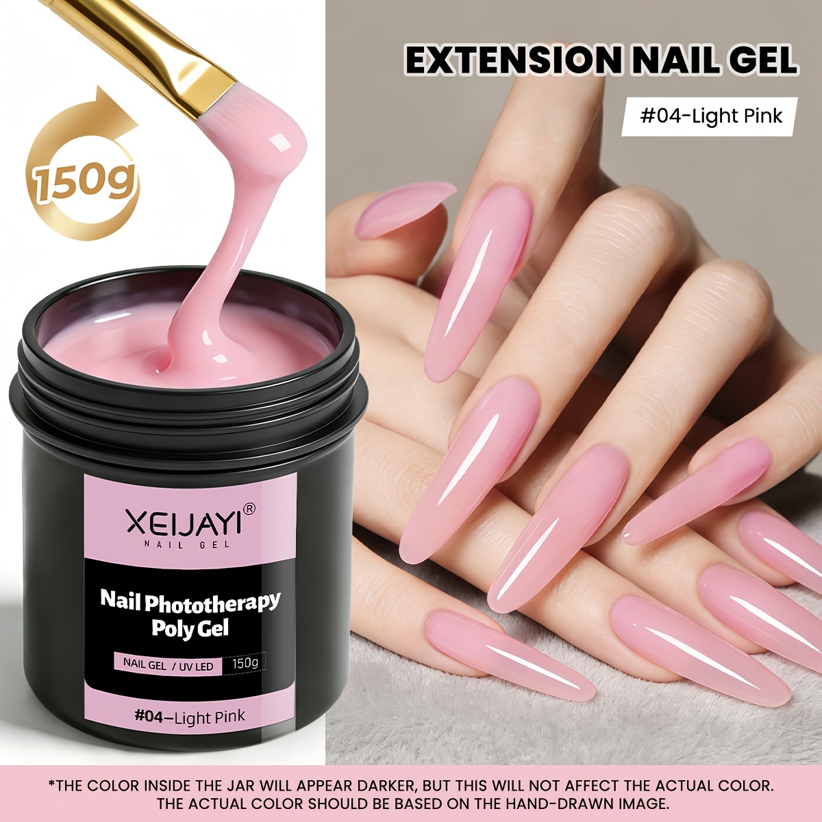 Image of Xeijayi 150g Poly For Nail Gel Led Cured Builder For Nail Gel Acrylic Crystal For Nail Extension Gel For Nails At For Nail Art Quick Building