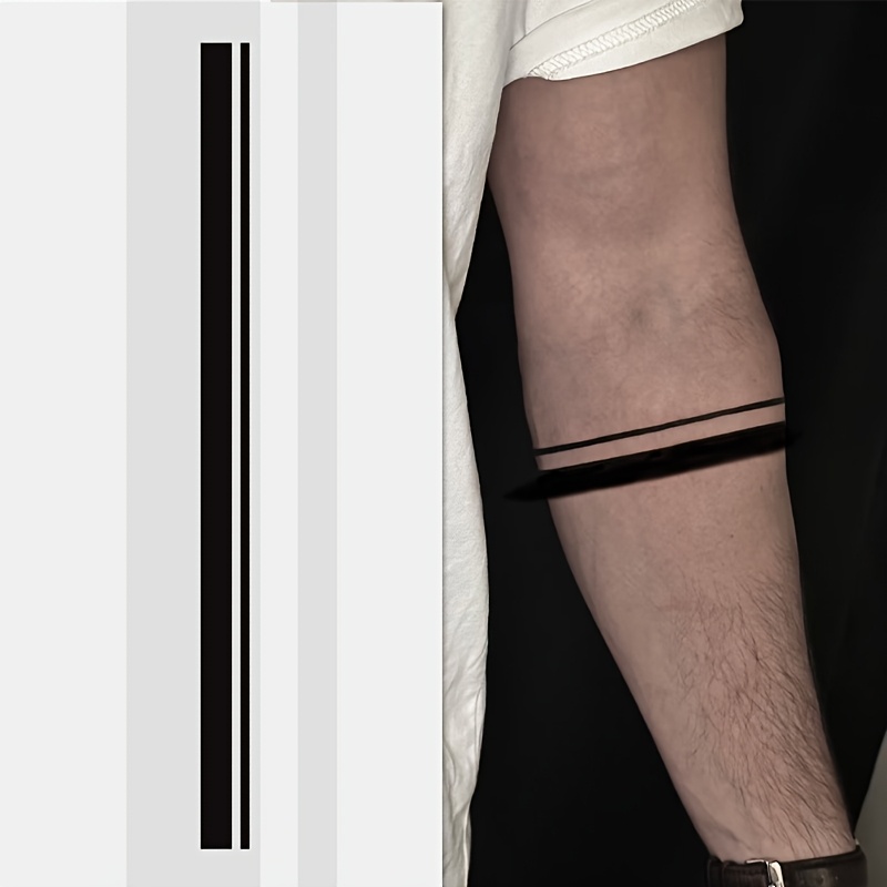 Style Extremely Thin Individual Line Tattoo Stickers, Waterproof And Sweatproof, Lasting 7-14 Days