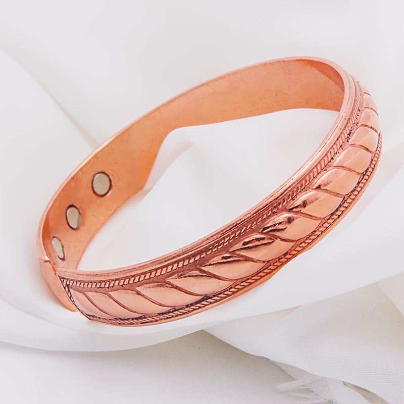 E-shop 1 Stück Kupferarmband, Unisex Kupfer Magnetarmband mit 6 starken Magneten, geeignet für den täglichen Gebrauch als Geschenk, Schmuckgeschenk für