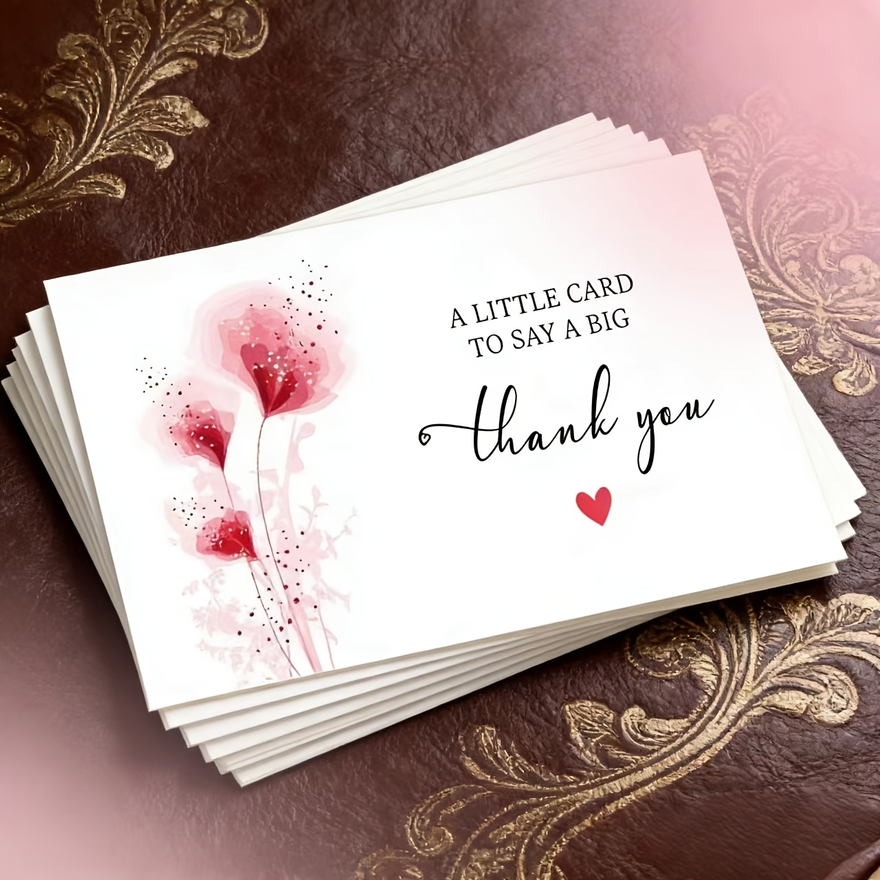 TEMU Enclosure Cards 52pcs/100pcs Exquisite Thank You Cards - Suitable For Mother's Day, Father's Day, Business, Parties, Birthdays, Weddings, Gift