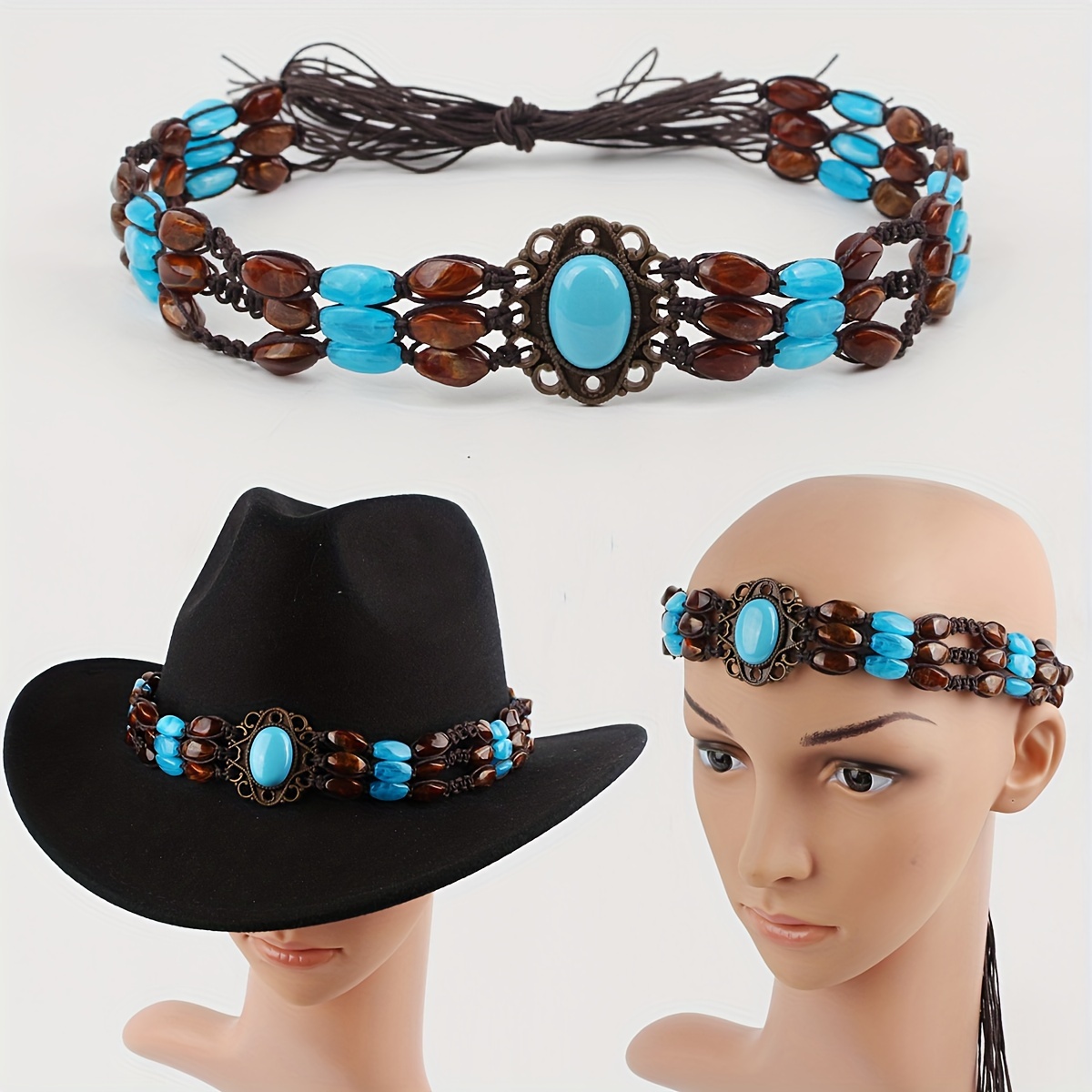 

Hatband, Polyester , Size, - For Or Headbands, Women' , Non-elastic, Knotted, No , Instructions: