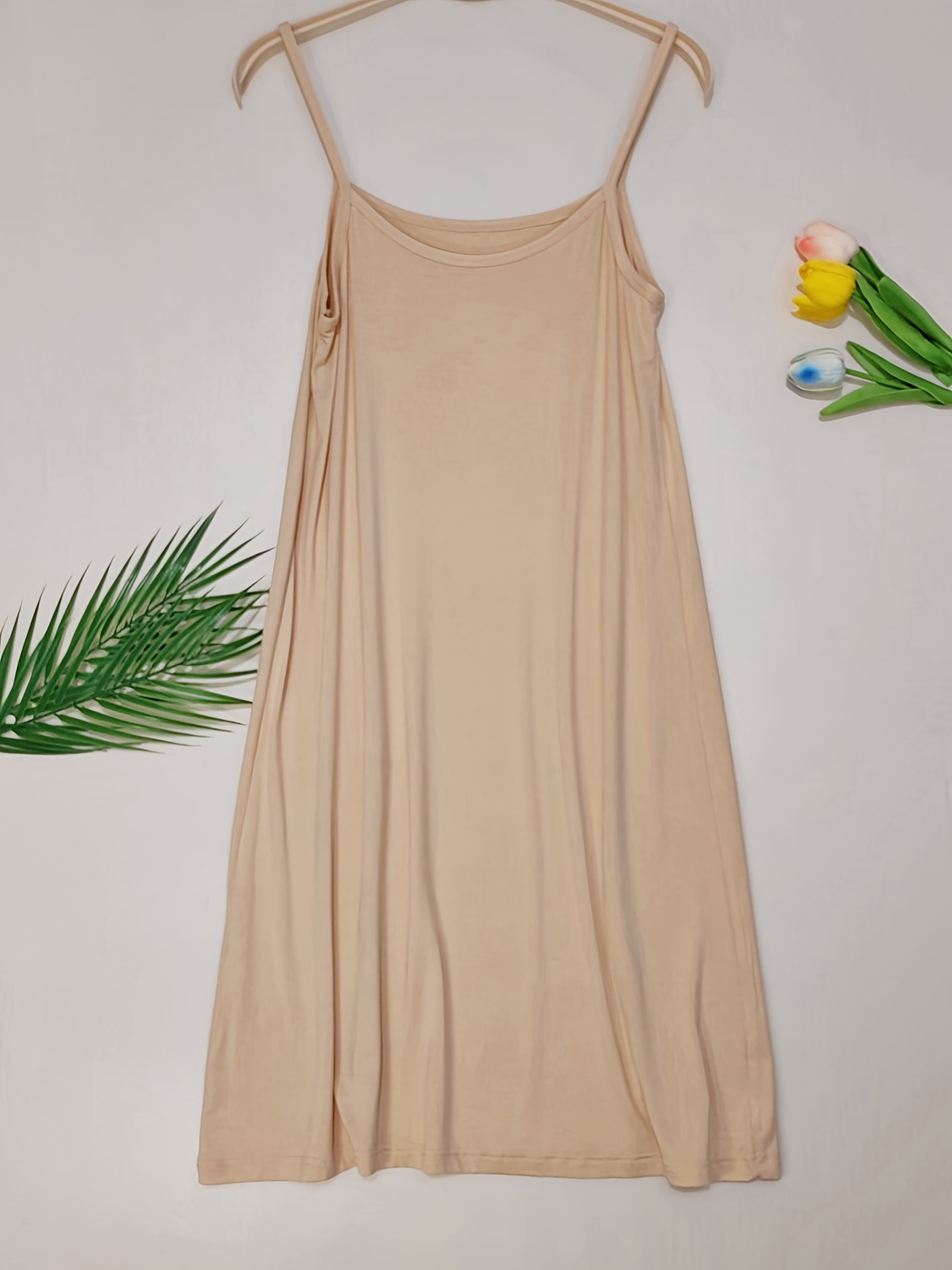 conjunto de 3 camisolas finas de senhora, camisola de base para senhora, camisola interior e exterior, vestido   e   sem  , camisola, vestido     e agradável à pele para casa e exterior Detalhes do produto 5