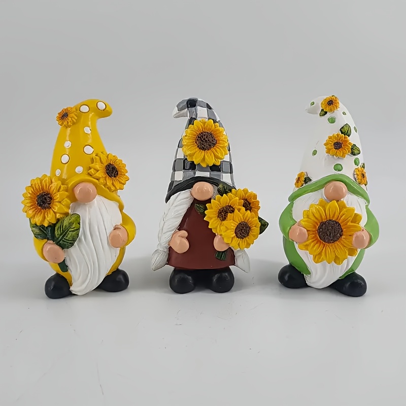 Image of Sunflower Statues, Resin Crafts, Room Decorations Suitable For Indoor And Outdoor , No Electricity Required, Christmas, Halloween, Thanksgiving, Valentine's Day, And Graduations.