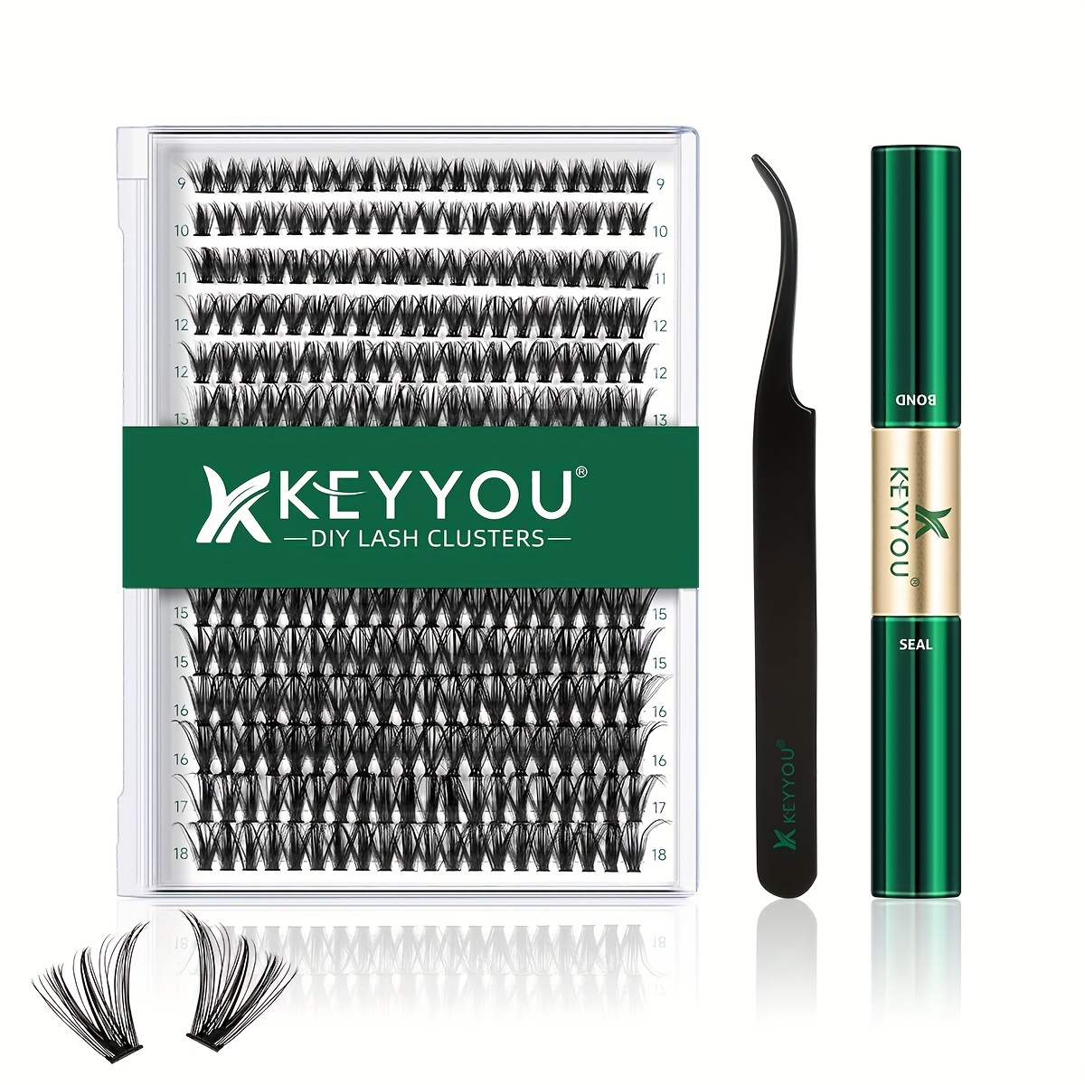 

Keyyou Diy Lash Extensions Kit 300pcs 40d Individual Lash Kit Volume Waterproof Long- Soft Eyelash Extension D Kit With Lash & Seal Applicator For Beginners Kit For