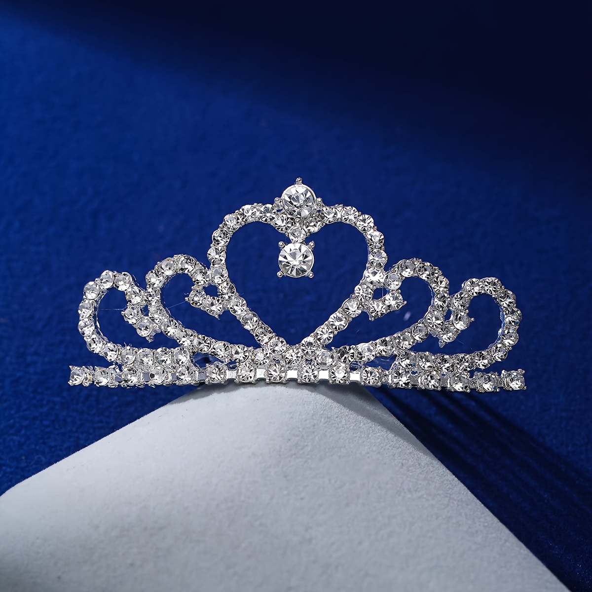 TEMU 1 pièce Couronne Fourche à Cheveux en de Cœur, Convient pour Décoration de Mariage ou de Fête d'Anniversaire