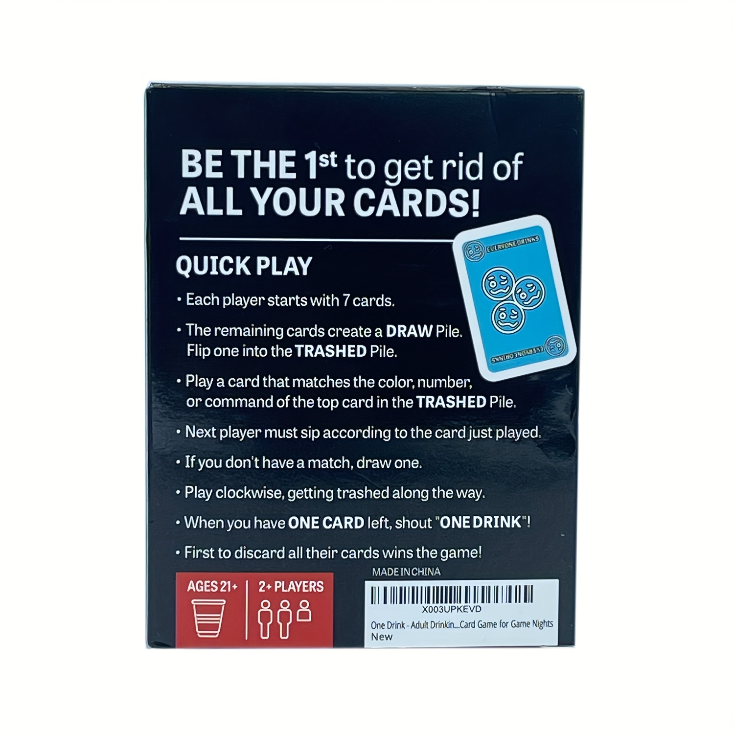 One Drink: Ultiem Feest Drankkaartspel voor Volwassenen - Leuk Sociaal Interactief Bordspel met Kleurrijke Regels & Drankkaarten