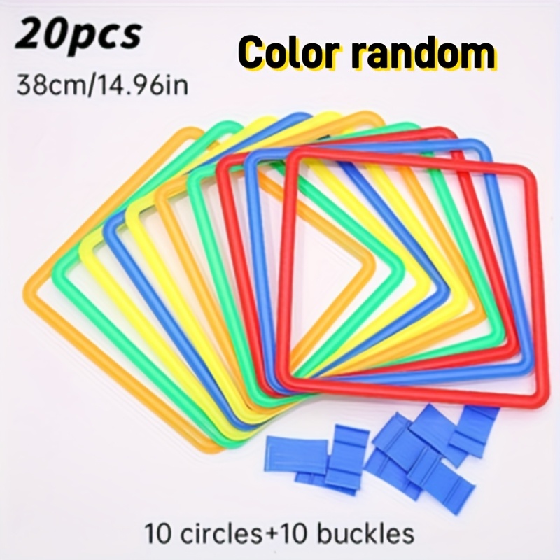 Image of 20pcs - Bounce Sensory Training Set, Made Of Durable Pp Plastic, Designed For Sports Training, To Enhance Quick Reaction And Agility, Featuring Mixed Colors With Random Colors