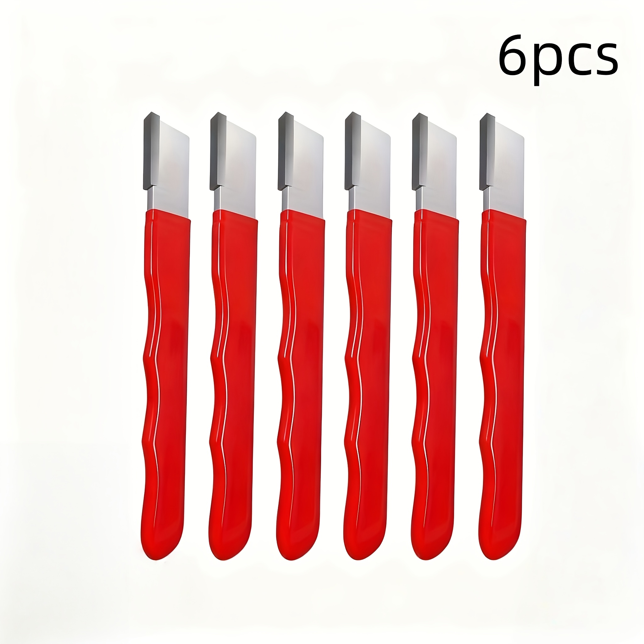 TEMU 6pcs Steel Sharpener Set, Portable Manual Knife Scissor Edge Scraper, No Battery Required, For Kitchen Garden Tools
