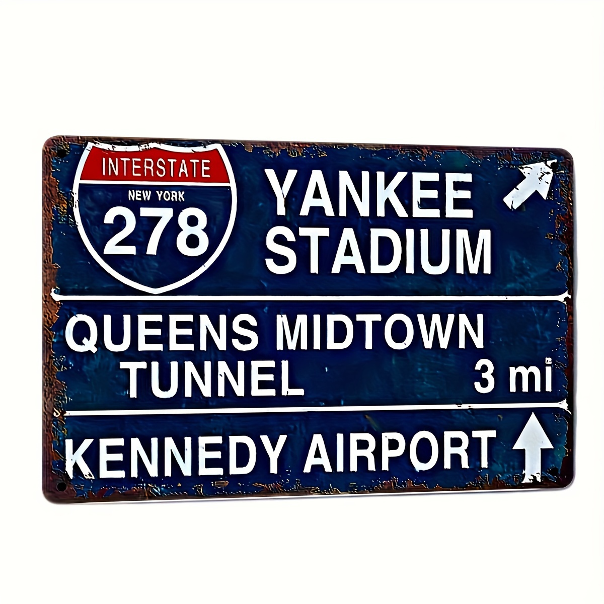 

1pc Vintage Yankee Stadium Metal Tin Sign, Frameless Iron Wall Art, 12x8 Inch Rustic Plaque For Home Decor, Pub, Men's Cave, Bar, Farm, Garage Decoration