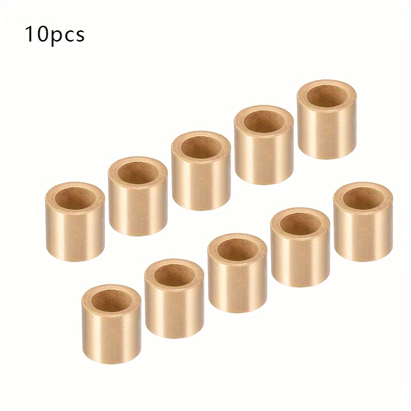 

10pcs Sintered Bronze Self-lubricating Bearings - Zz Mechanical Shaft Sleeve Bushings For Transmission