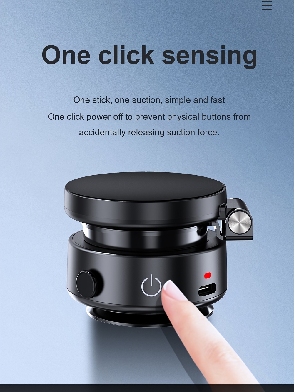 Upgraded Version New Magnetic Suction Mobile phone holder for car, portable electric suction cup, Wall Mount angle adjustable 360° rotation, retractable, Strong Suction, vacuum adsorption, small portable, High stability, Suitable for cars gyms