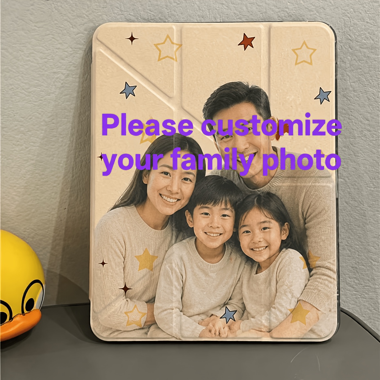 TEMU Customized Tablet Protective Case Y-shaped Folding Transparent Anti Drop, Suitable For Tab A8/a9+/a11+/s6/s7/s8/s9/s10, Etc. It Can Print