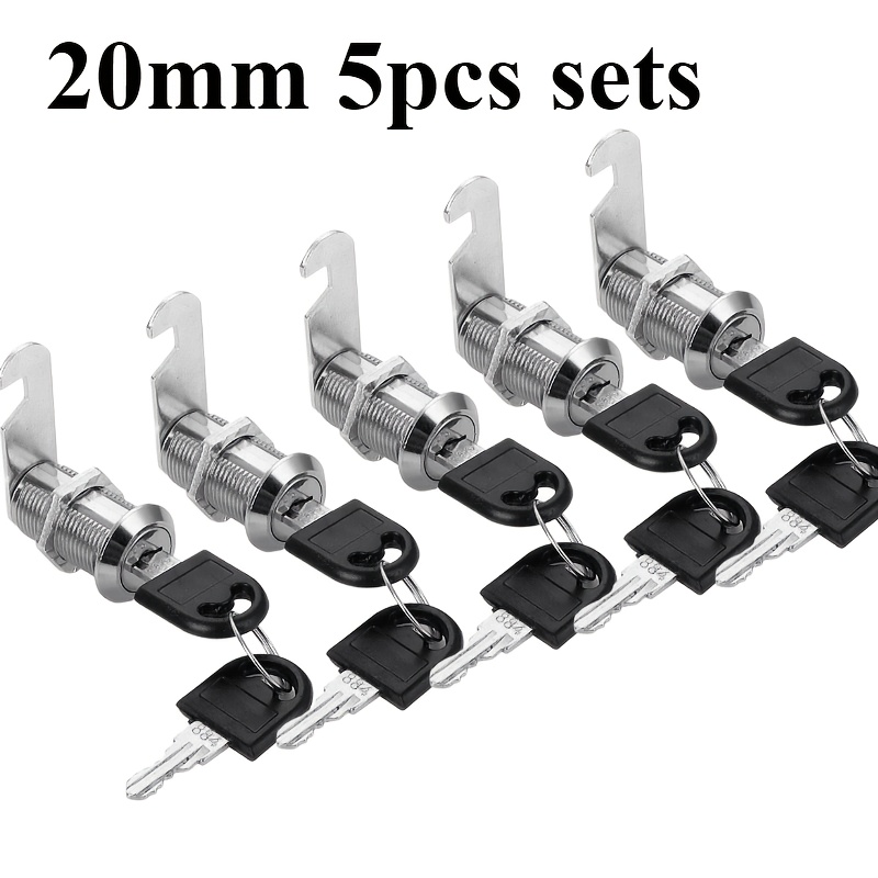 Image of Cam Locks, Suitable For Office Doors, Cabinets, Mailboxes, And Drawer Storage Cabinets, No Power Or Battery Required, Metal Cabinet Lock Cylinder, Mailbox Lock