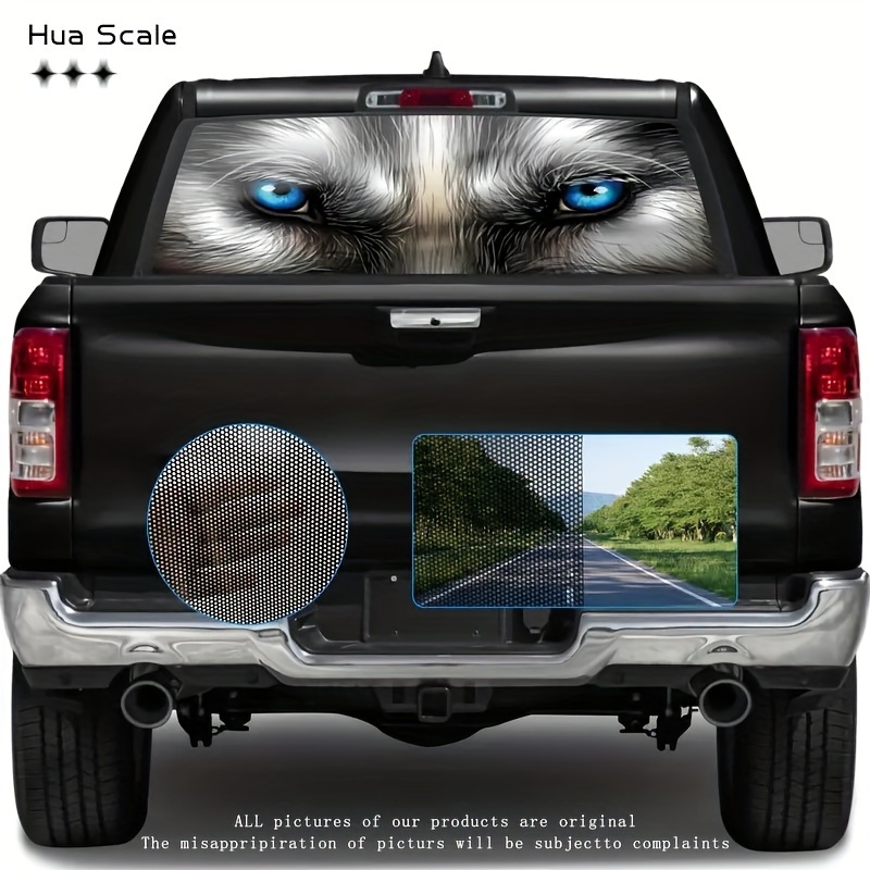 Custom Car Decal Set - Waterproof Rear Window & Glass Stickers With Animal, Cartoon, Letter Designs - Durable Pvc, Easy Apply Exterior Accessories By Hua Scale