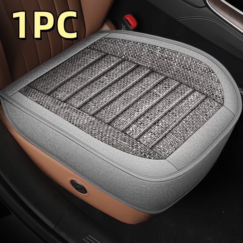 TEMU 1pc Universal Car Front Single Seat Base Cushion Thickened And Reinforced Wear-resistant Car Seat Cover Non-slip Fixed Non-displacement 3d Fit