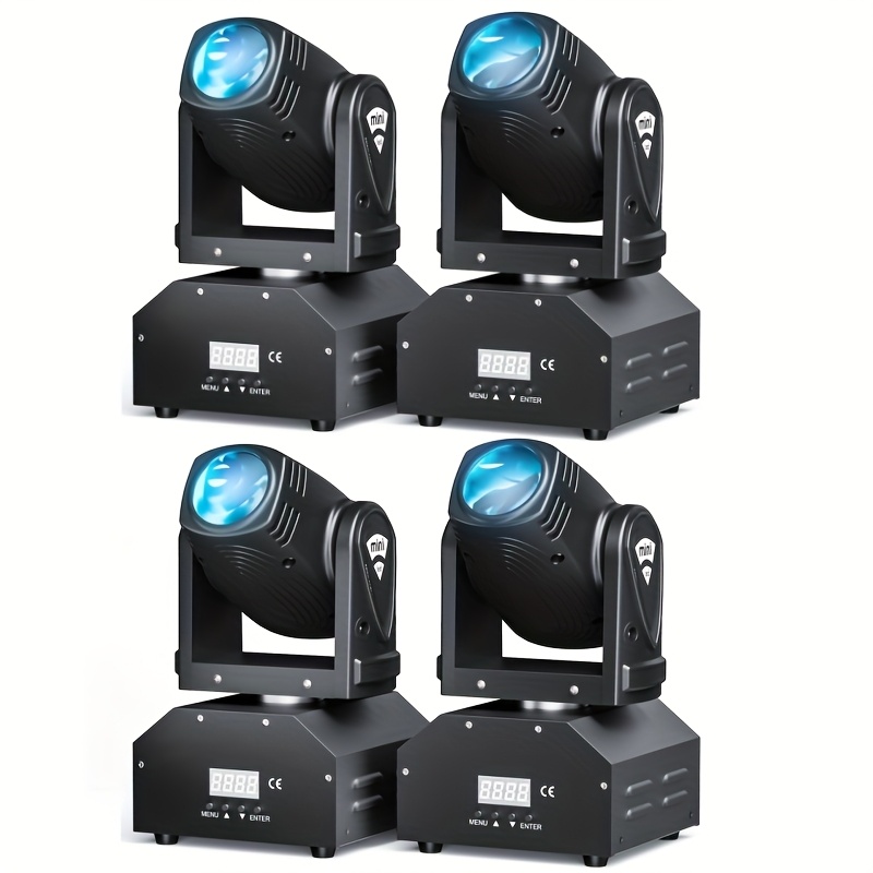 4Pack 100W   RGBW LED Stage Moving   11/13CH Multi   + DMX512 Suitable for DJ, Disco, Nightclub, KTV, Bar, Theatre, Shopping Mall, Party