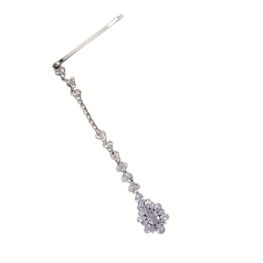 Ethnic Style Large Water Drop Pendant Hair Chain
