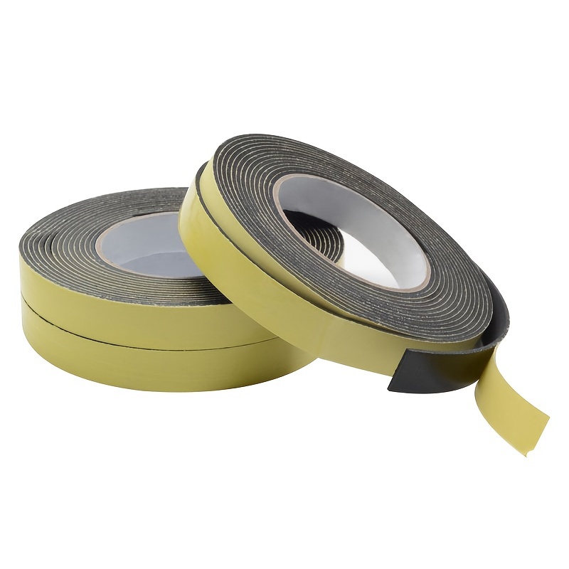 

High Density Eva Foam Insulation Tape Single Side Adhesive Rubber Strip, Seal, Door Insulation Foam Tape Weather Stripping, Waterproof, Hvac, Pipes, Foam Strips Air Conditioning For Workshop Use