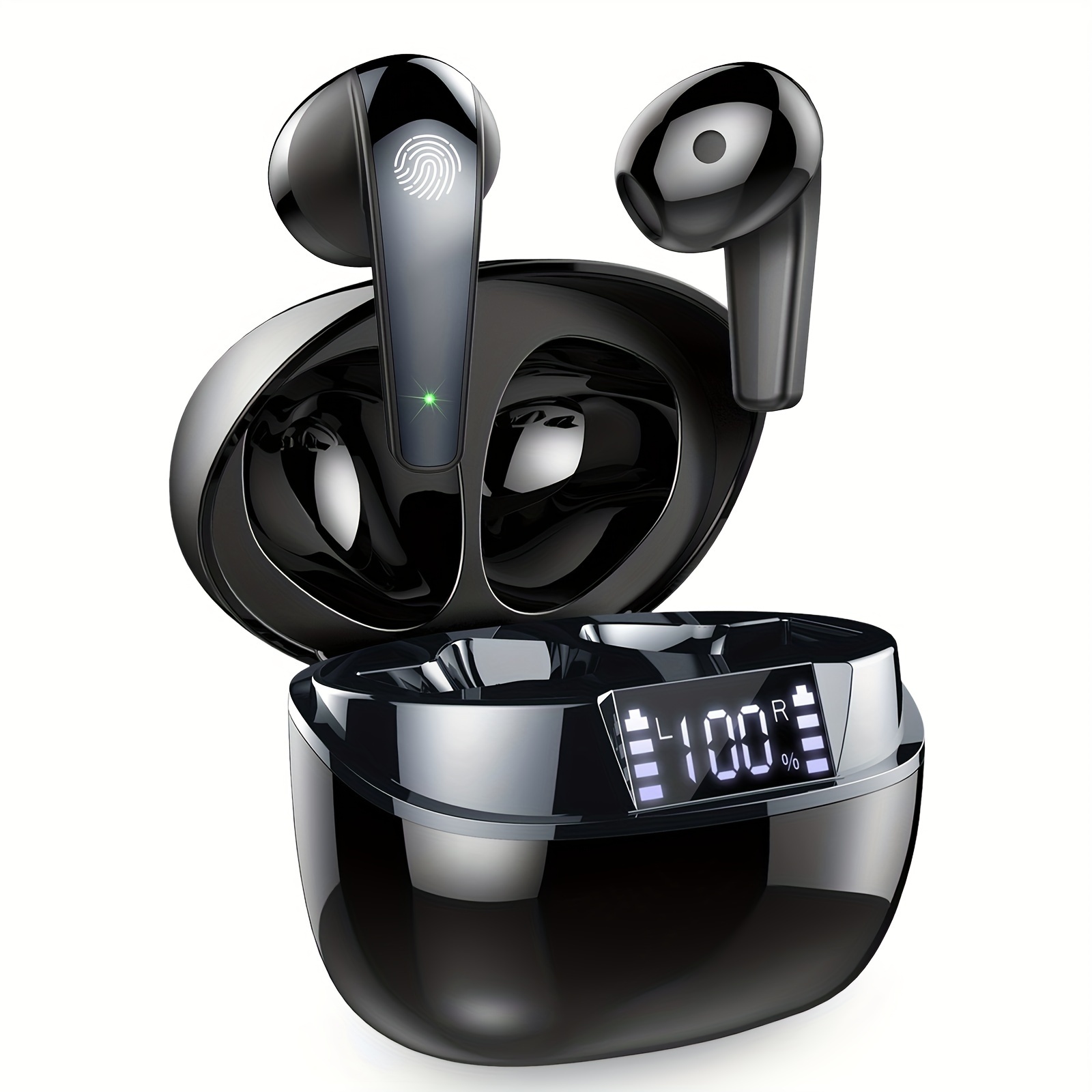 TEMU Q13 Wireless Earbuds, Wireless 5.3 Earbuds With 4 Microphones, 2024 Earbuds In Ear Mini Enc Noise Cancelling Earbuds 40h Advanced Wireless