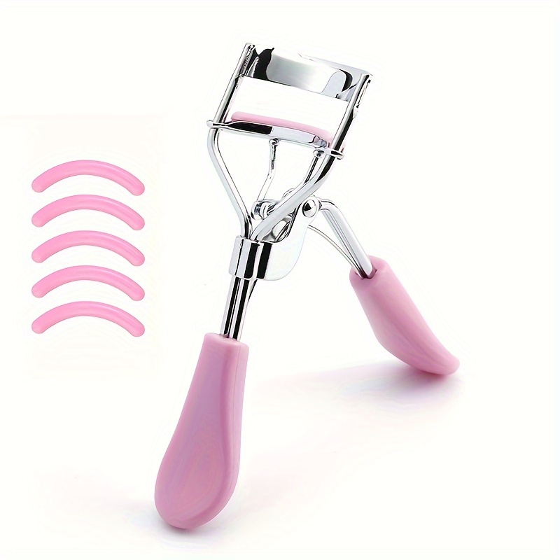 

Professional Eyelash Curler With 5 Replacement Pads, Wide Angle Lash Beauty Tool, Easy Grip, Durable Design For Perfect Lashes