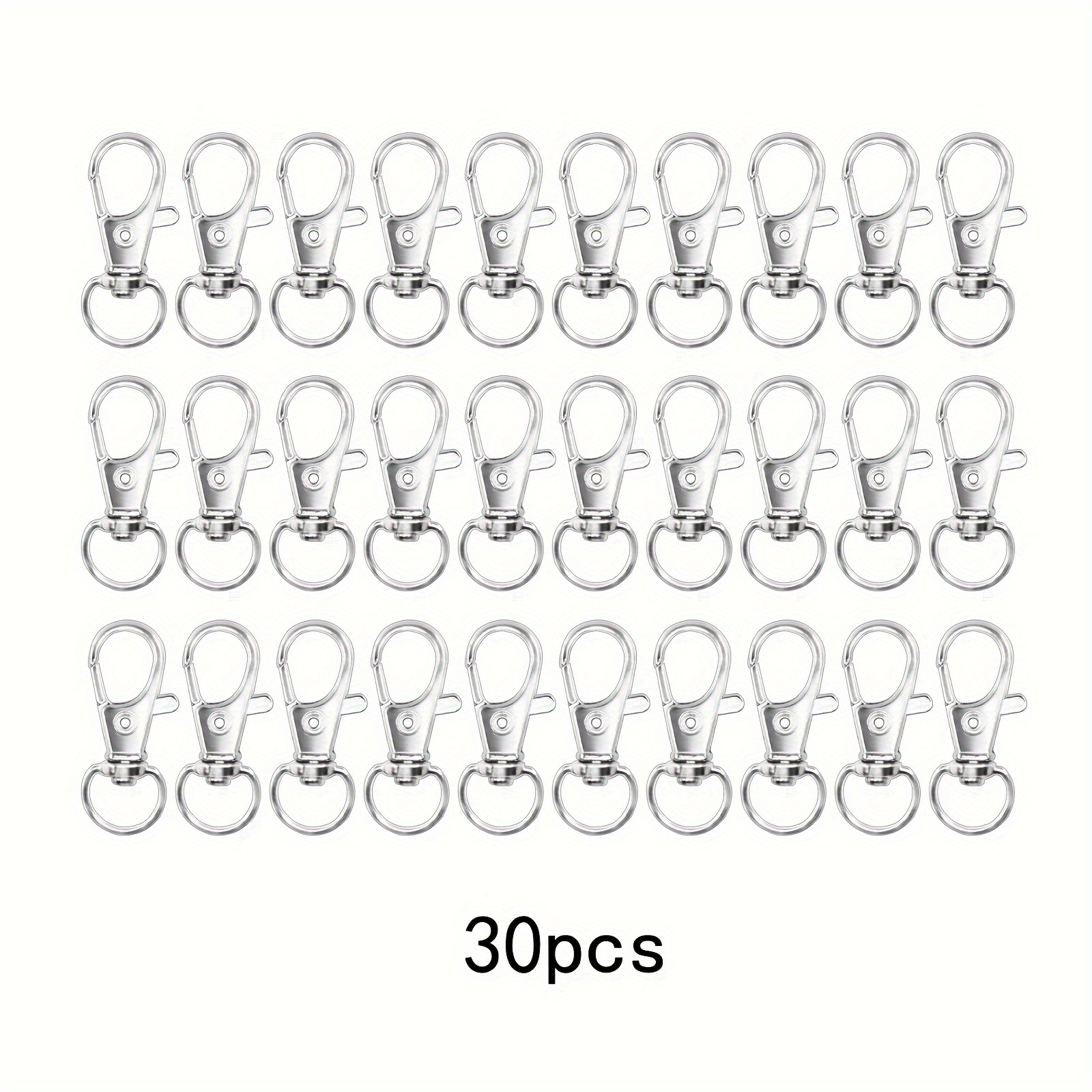 30pcs Of High-quality Rotating Lobster Clasp Keychain, Suitable For Multi-functional Tools, Backpack Keychain Craft Additions