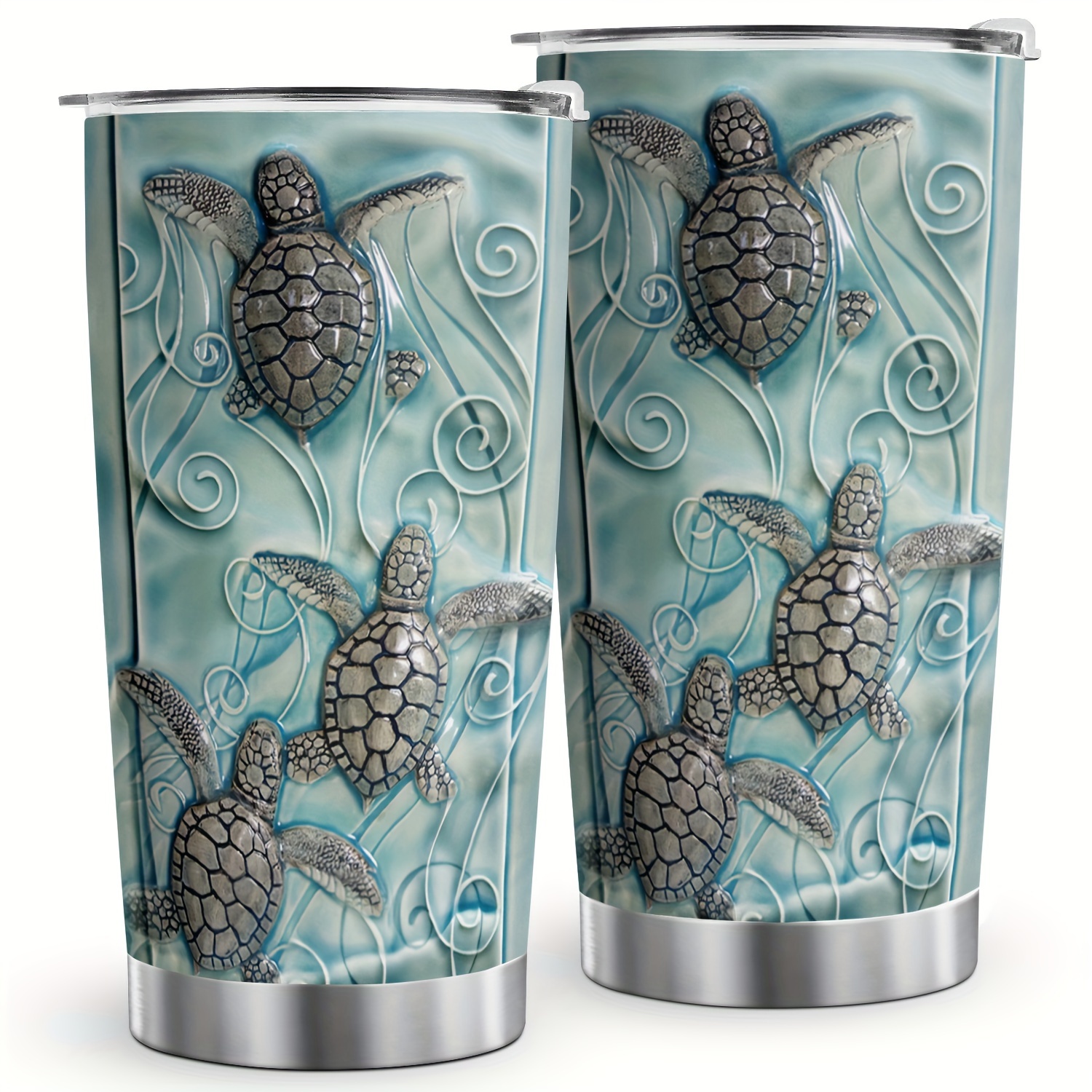 

20oz Insulated Turtle Mug With Lid - Perfect Gift For And Women