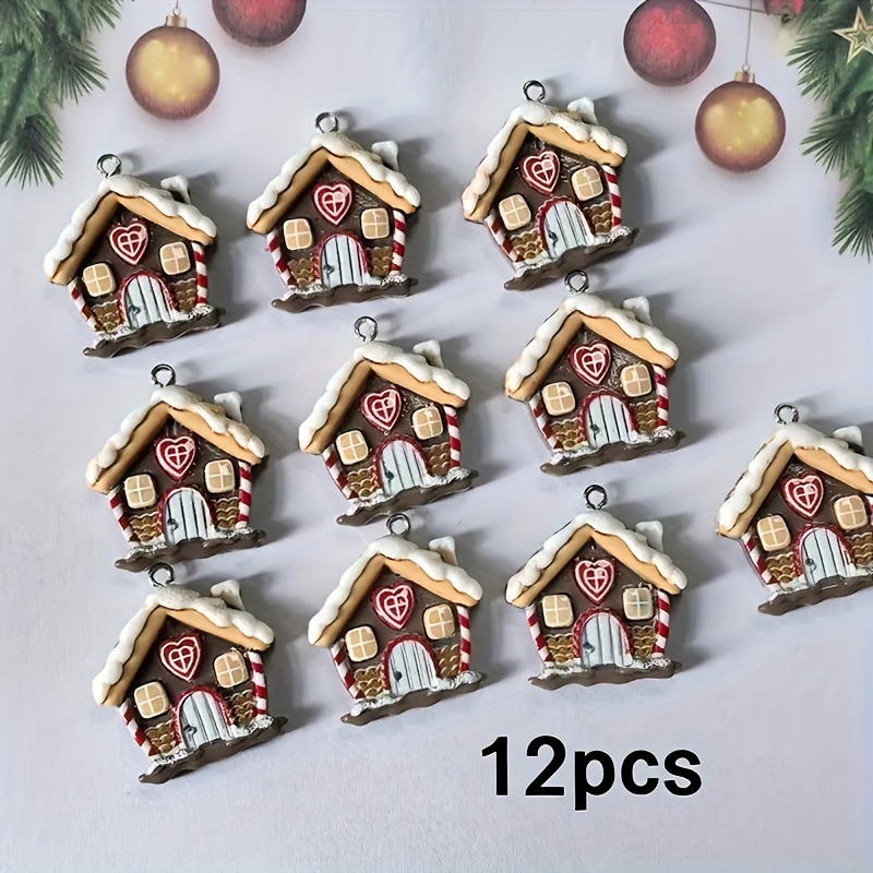 5-12 Christmas Resin Pendants Diy Earring Necklace Jewelry Accessories