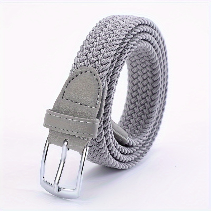 Square Pin Buckle Woven Belt Casual Stylish Braided Belts