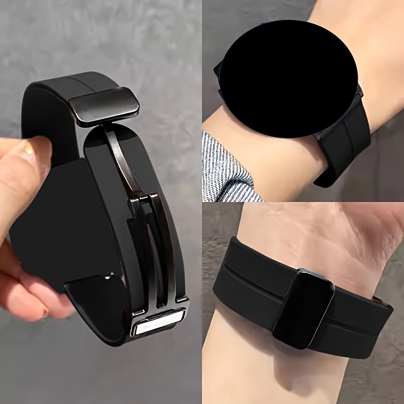 Image of 1 Magnetic Casual Watch Strap Compatible With Galaxy Watch 3 (45mm), Watch 4/5 Pro (45mm), And Galaxy Watch (46mm) – Suitable For Men And Women