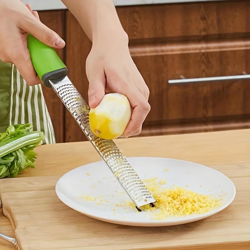 

1pc Multi-functional Stainless Steel Grater, Manual Lemon , Cheese Grater, Ginger , Kitchen Tool For Vegetables And Garlic