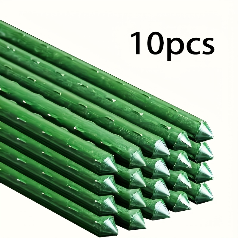 Image of Sturdy And Easy-to-assemble Garden Fence, Cucumber Trellis Frame, Tomato Plant Cage For Climbing Plants, Bed, Garden Vegetables, With , 10pcs