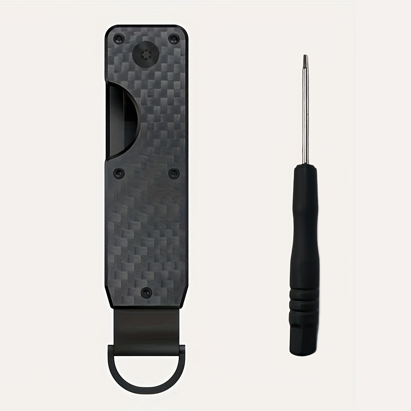 Sleek Metal Key Organizer - Compact Holder For 2-6 Keys, Stylish , Includes A Screwdriver