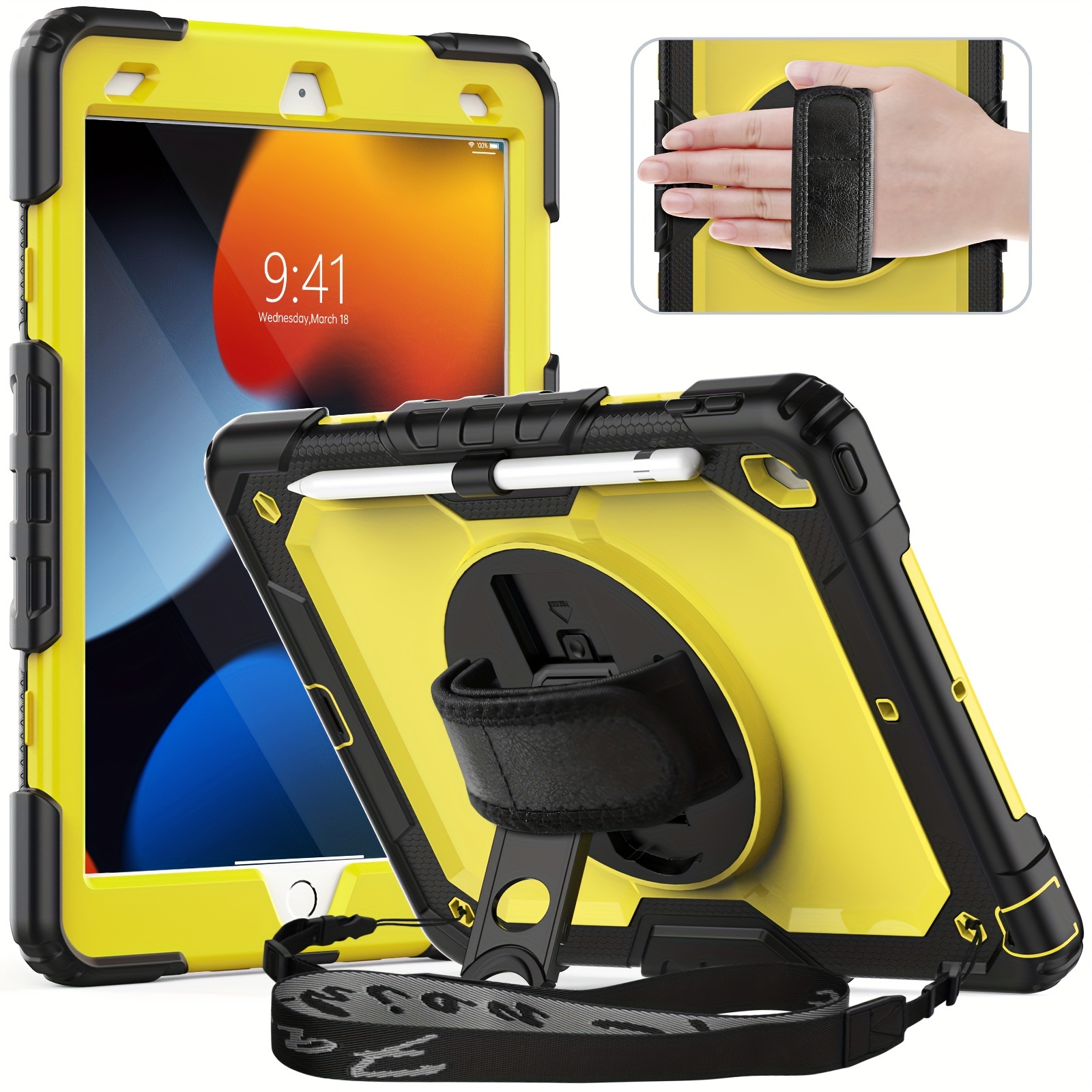 BENTOBEN iPad Case 9th/8th/7th Gen, 3 in 1 Kickstand, Shockproof Bumper, Dark Green