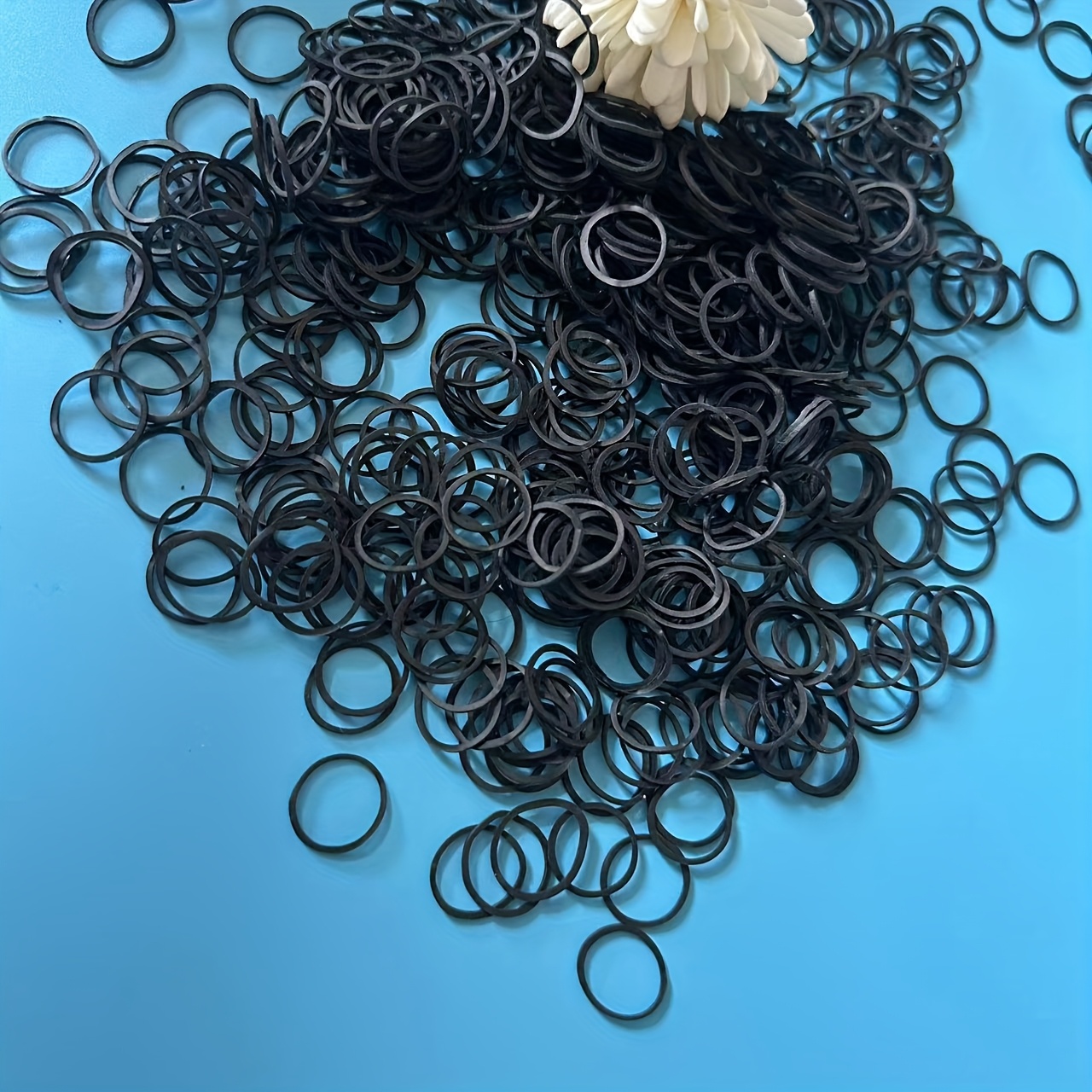 about 115/315/612/1212 pieces black mini rubber bands, braided and wedding hairstyles - soft elastic headband, simple design for birthday gifts, ideal choice for Valentine's Day or daily use