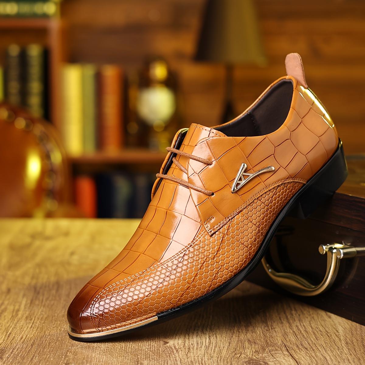 zapatos de vestir formales para hombre estampado de   con cordones   de goma   o   para negocios y uso casual calzado de vestir   los d as   o de zapato   zapatos zapatos de boda 5 5   n   1 11