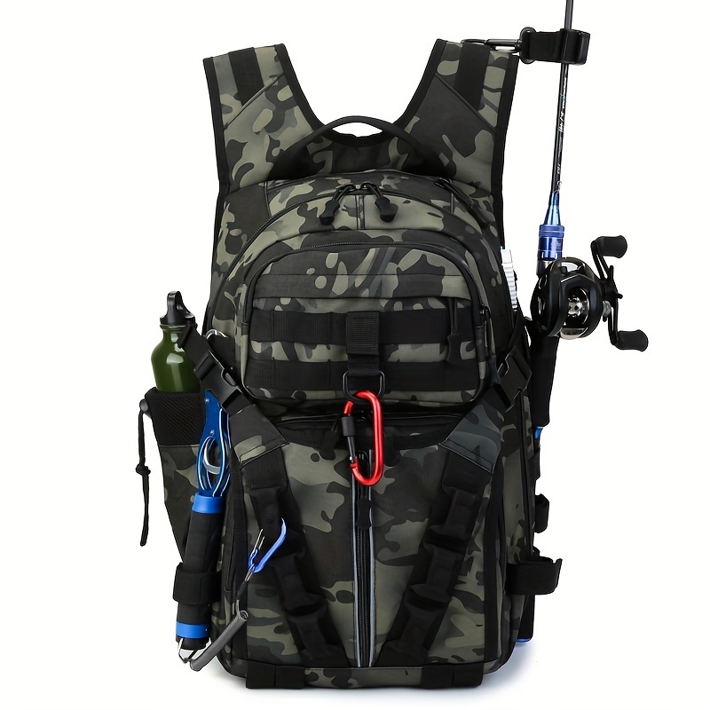 Fishing Backpack Large Capacity Backpack Fishing Bait Hooks - Temu