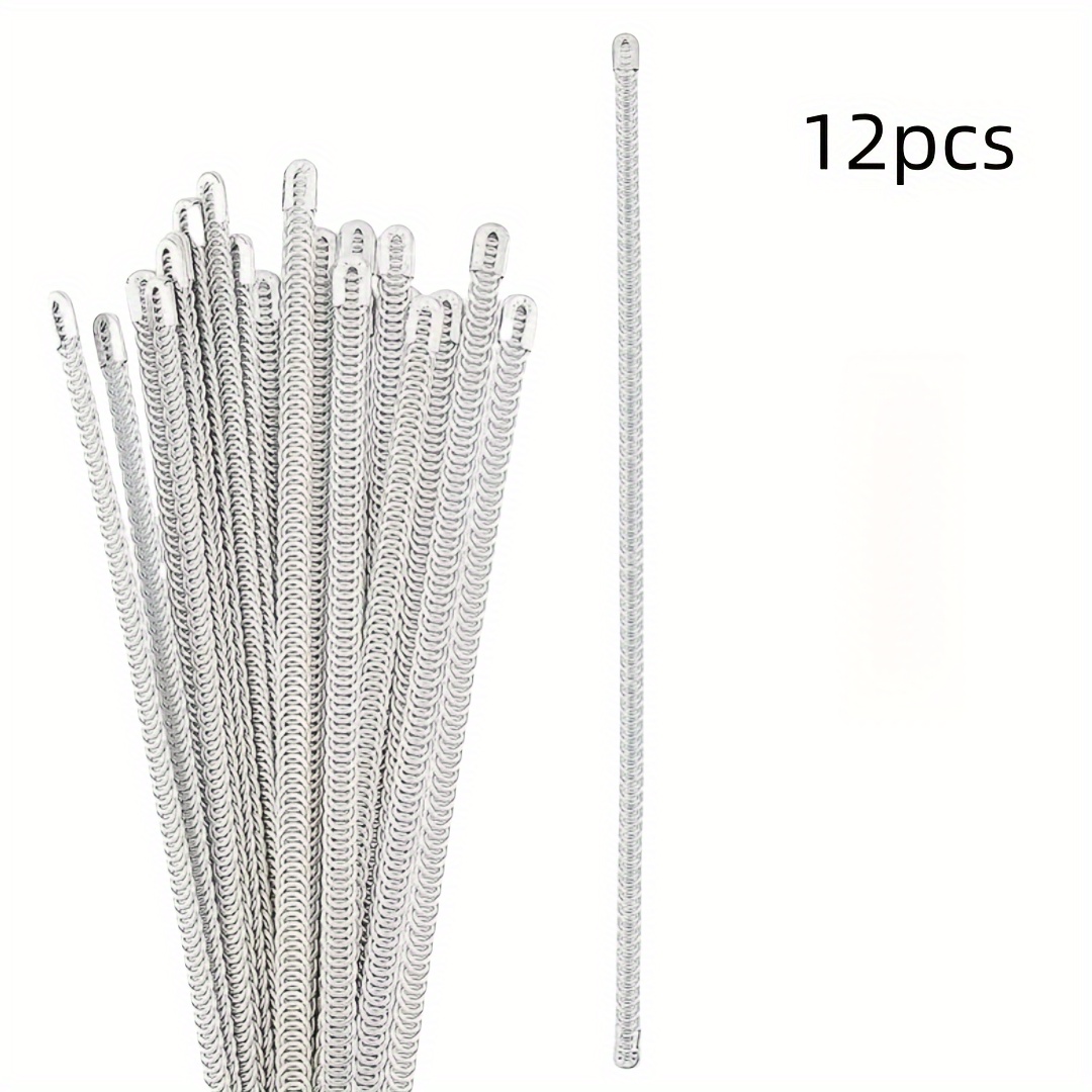 Image of 12pcs Spiral Metal Skeleton Shaping Strip, Used For Sewing Corsets, Underwear Clothing Wedding Dress Production