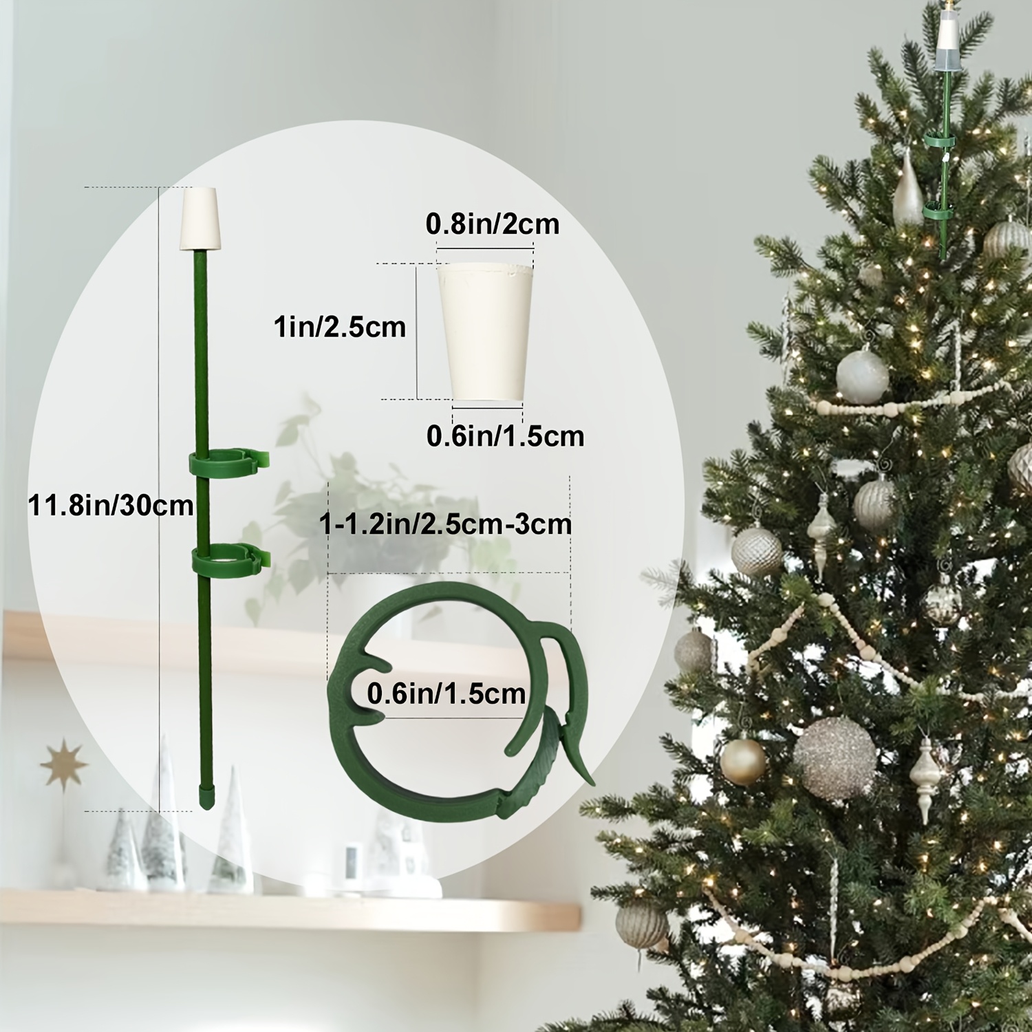 Adjustable Christmas Tree Topper Stand - Sturdy Holiday Decoration Holder With Height Adjustment For Secure Ornaments Halloween
