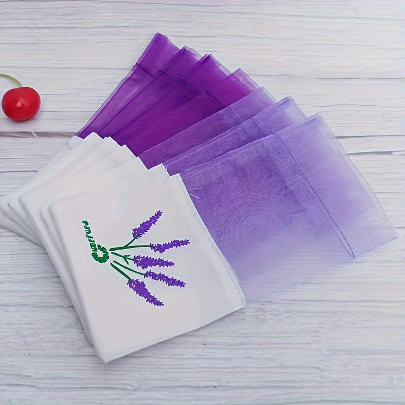 

10pcs Lavender Scented Sachets - Drawstring For Aromatherapy, For Christmas & Thanksgiving Decorations, Graduation , And Enhancements