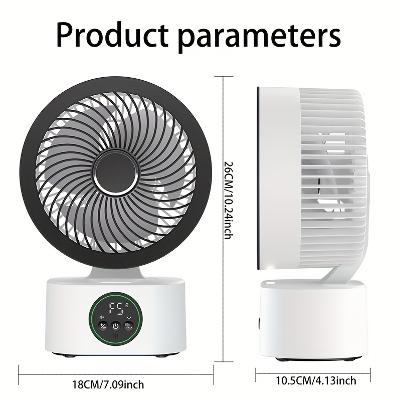 5-Speed 180 Degree Direction Ultra Quiet High Wind Suitable for Outdoor/Indoor/Travel Convenience And Easy to Carry Mini Fan for Student Office Cooling, Expandable Shakinghead Cooling, USB Desk Fan (Without Plug)