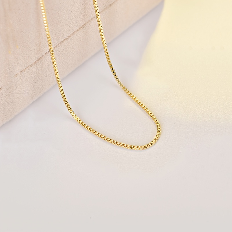 Exquisite 316L Stainless Steel Box Chain Necklace