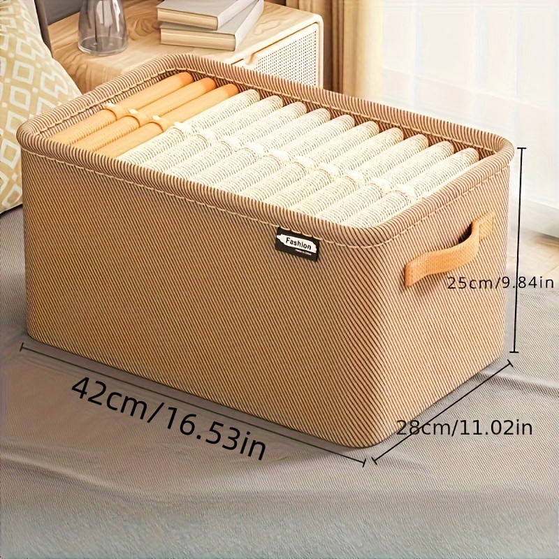 TEMU Compact, Fabric Storage Basket With Durable - Ideal For Clothes, - Home, Dorms & Outdoor Use, Garden Houses