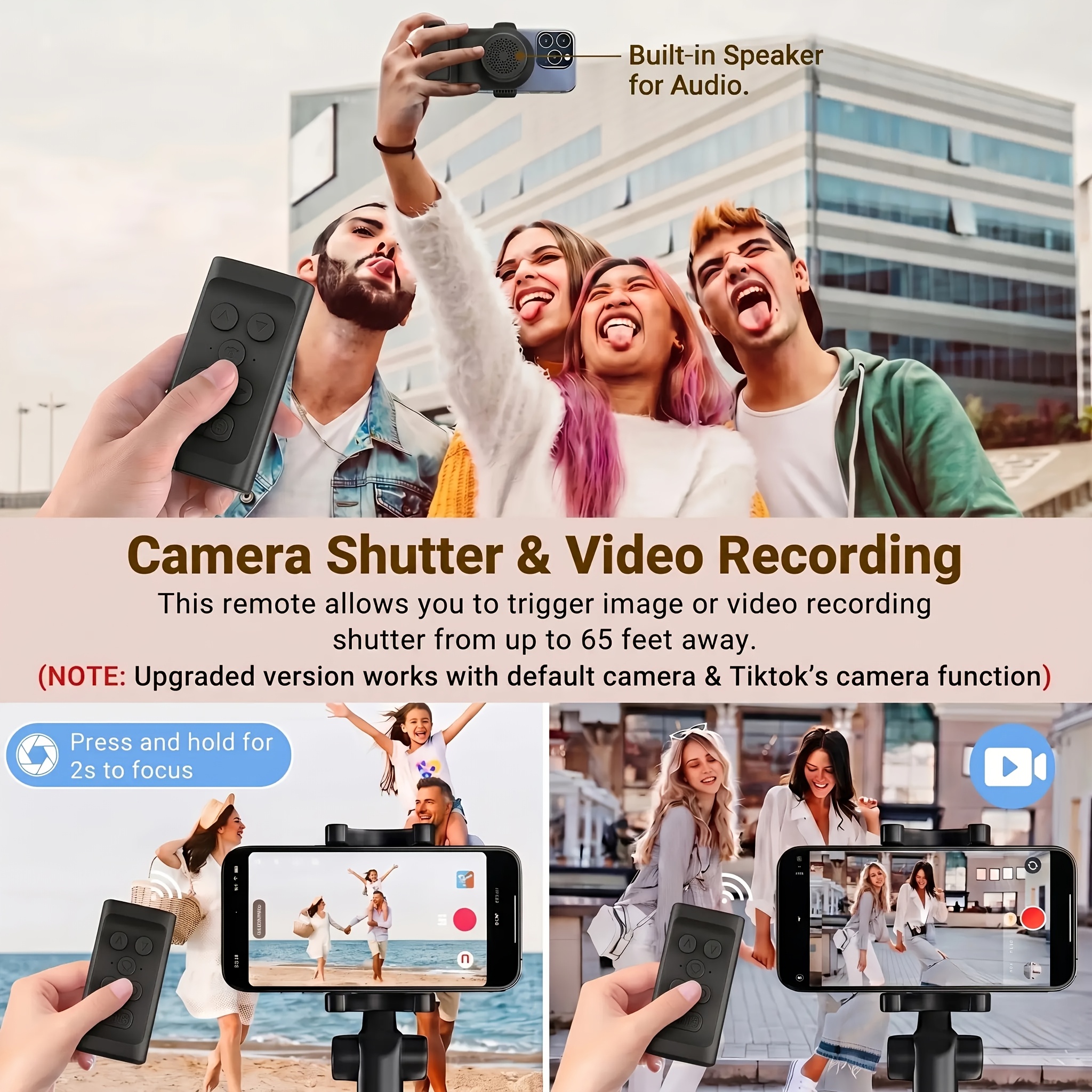 Rotating phone stand with wireless remote - image 5