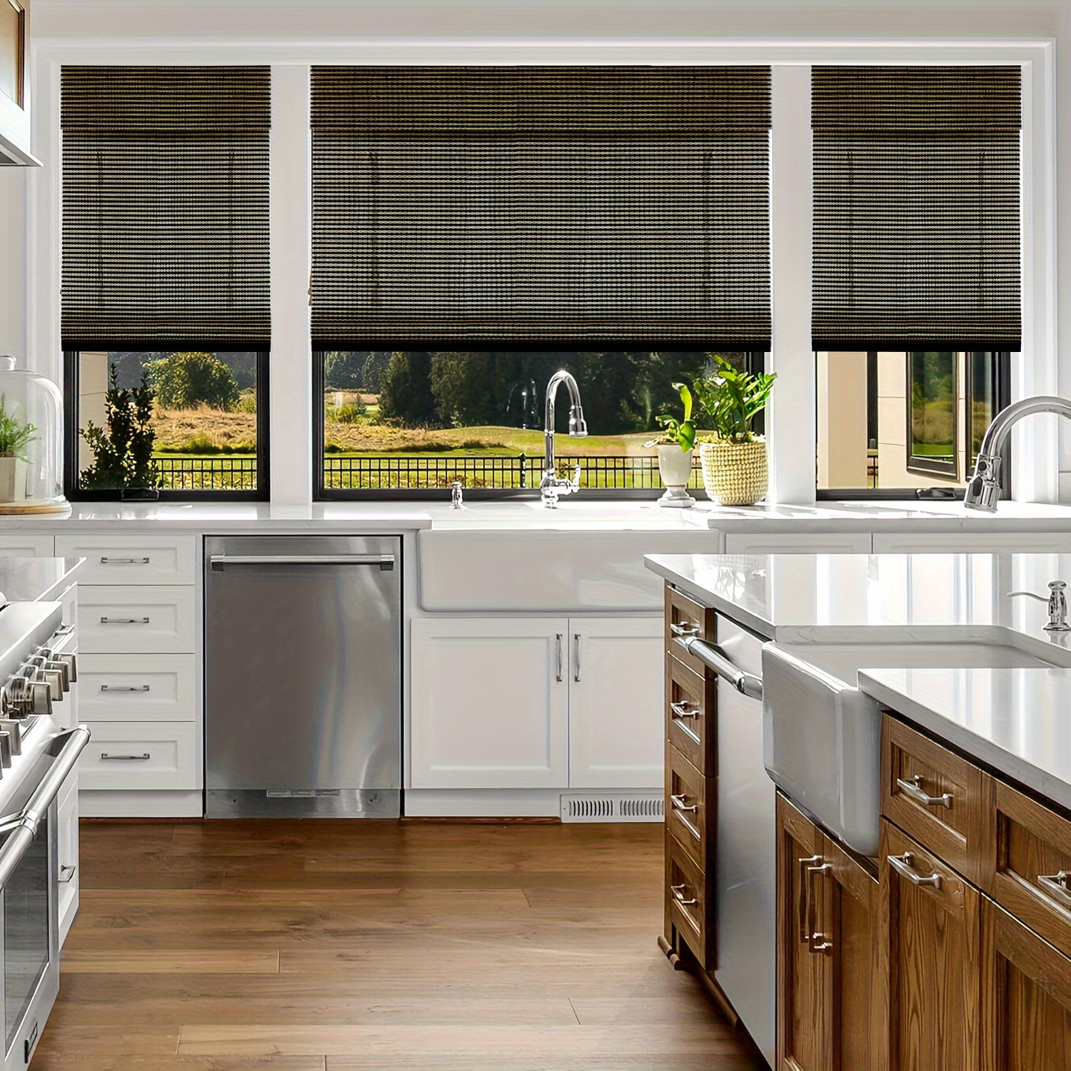 Bamboo window shades discount